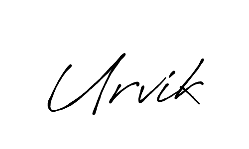 Best and Professional Signature Style for Urvik. Antro_Vectra_Bolder Best Signature Style Collection. Urvik signature style 7 images and pictures png