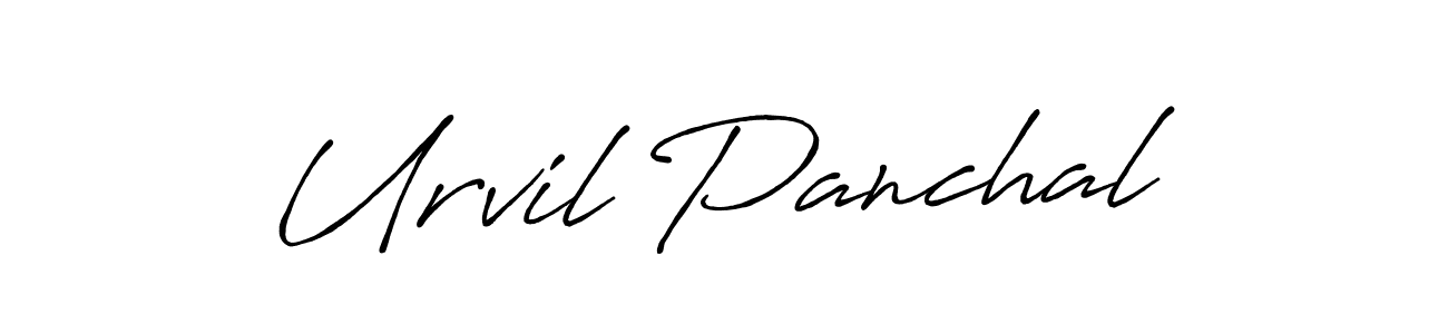 How to make Urvil Panchal signature? Antro_Vectra_Bolder is a professional autograph style. Create handwritten signature for Urvil Panchal name. Urvil Panchal signature style 7 images and pictures png