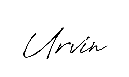 Also You can easily find your signature by using the search form. We will create Urvin name handwritten signature images for you free of cost using Antro_Vectra_Bolder sign style. Urvin signature style 7 images and pictures png