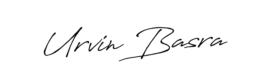 It looks lik you need a new signature style for name Urvin Basra. Design unique handwritten (Antro_Vectra_Bolder) signature with our free signature maker in just a few clicks. Urvin Basra signature style 7 images and pictures png