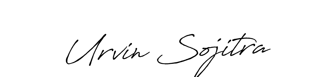 Similarly Antro_Vectra_Bolder is the best handwritten signature design. Signature creator online .You can use it as an online autograph creator for name Urvin Sojitra. Urvin Sojitra signature style 7 images and pictures png