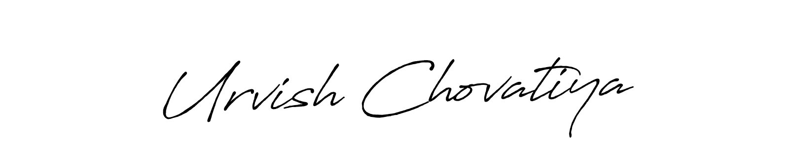 The best way (Antro_Vectra_Bolder) to make a short signature is to pick only two or three words in your name. The name Urvish Chovatiya include a total of six letters. For converting this name. Urvish Chovatiya signature style 7 images and pictures png