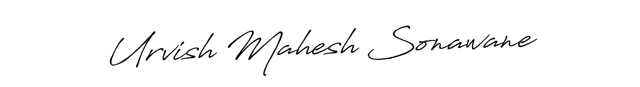 Design your own signature with our free online signature maker. With this signature software, you can create a handwritten (Antro_Vectra_Bolder) signature for name Urvish Mahesh Sonawane. Urvish Mahesh Sonawane signature style 7 images and pictures png
