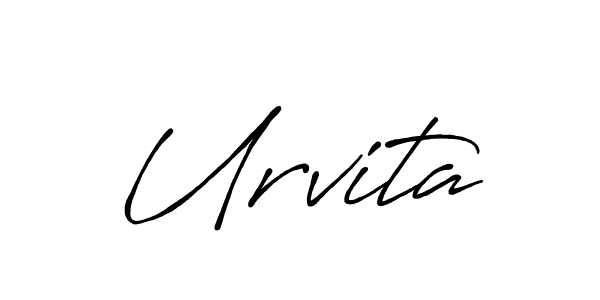 Design your own signature with our free online signature maker. With this signature software, you can create a handwritten (Antro_Vectra_Bolder) signature for name Urvita. Urvita signature style 7 images and pictures png