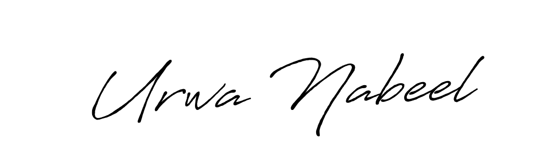 The best way (Antro_Vectra_Bolder) to make a short signature is to pick only two or three words in your name. The name Urwa Nabeel include a total of six letters. For converting this name. Urwa Nabeel signature style 7 images and pictures png