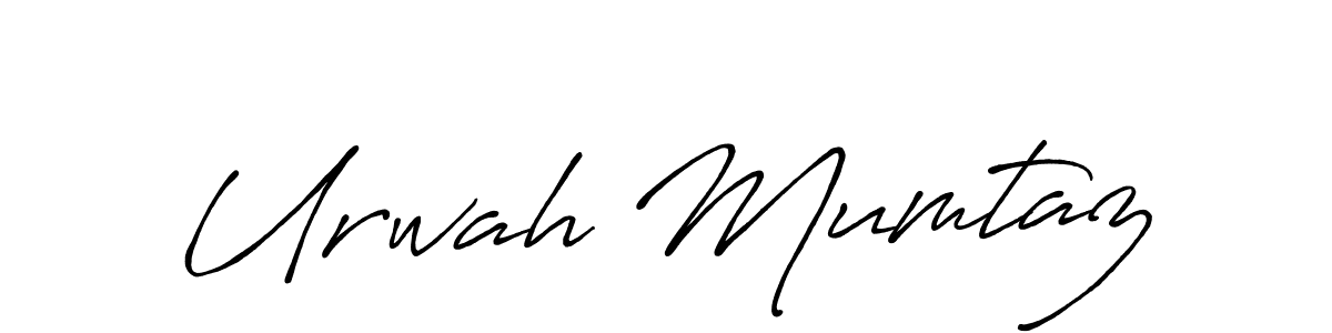 Urwah Mumtaz stylish signature style. Best Handwritten Sign (Antro_Vectra_Bolder) for my name. Handwritten Signature Collection Ideas for my name Urwah Mumtaz. Urwah Mumtaz signature style 7 images and pictures png