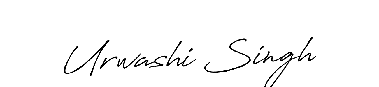 Use a signature maker to create a handwritten signature online. With this signature software, you can design (Antro_Vectra_Bolder) your own signature for name Urwashi Singh. Urwashi Singh signature style 7 images and pictures png