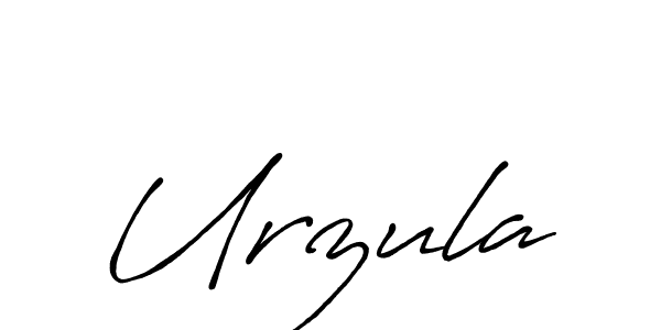 Urzula stylish signature style. Best Handwritten Sign (Antro_Vectra_Bolder) for my name. Handwritten Signature Collection Ideas for my name Urzula. Urzula signature style 7 images and pictures png