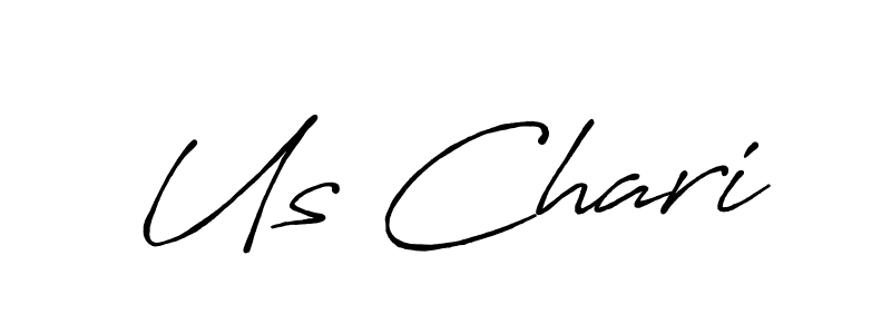 It looks lik you need a new signature style for name Us Chari. Design unique handwritten (Antro_Vectra_Bolder) signature with our free signature maker in just a few clicks. Us Chari signature style 7 images and pictures png