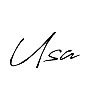 Similarly Antro_Vectra_Bolder is the best handwritten signature design. Signature creator online .You can use it as an online autograph creator for name Usa. Usa signature style 7 images and pictures png