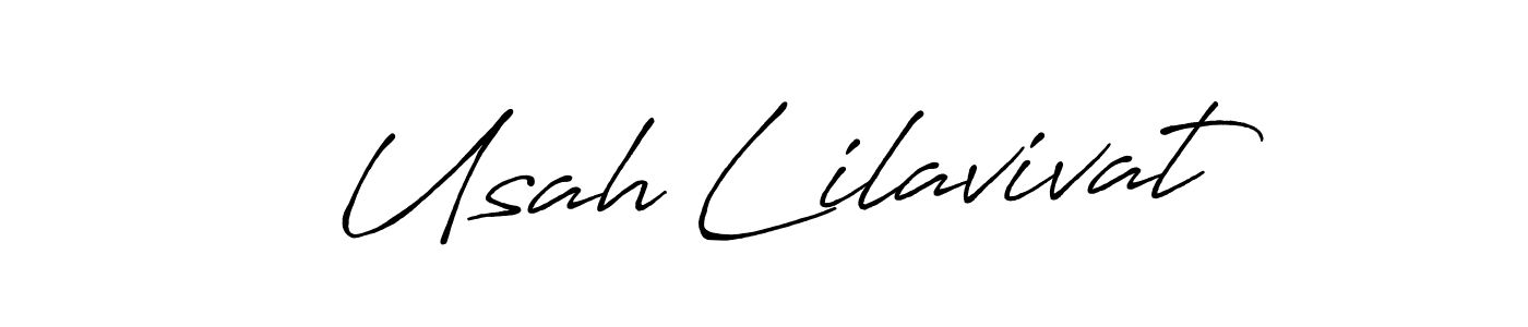 Antro_Vectra_Bolder is a professional signature style that is perfect for those who want to add a touch of class to their signature. It is also a great choice for those who want to make their signature more unique. Get Usah Lilavivat name to fancy signature for free. Usah Lilavivat signature style 7 images and pictures png