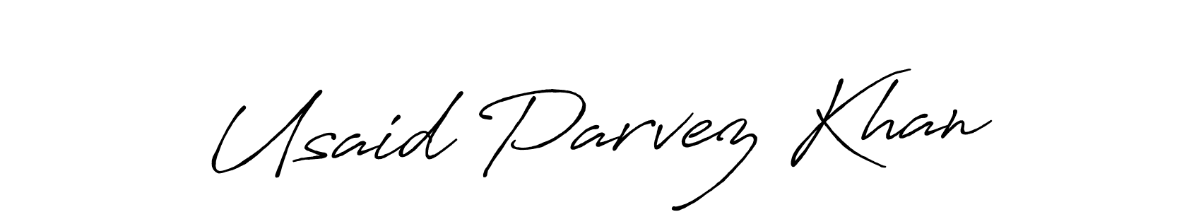 Make a beautiful signature design for name Usaid Parvez Khan. Use this online signature maker to create a handwritten signature for free. Usaid Parvez Khan signature style 7 images and pictures png