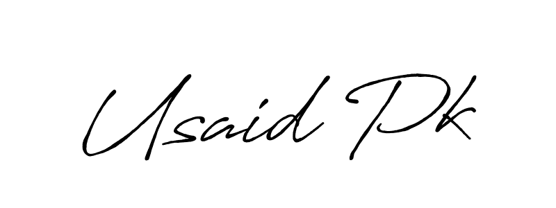 if you are searching for the best signature style for your name Usaid Pk. so please give up your signature search. here we have designed multiple signature styles  using Antro_Vectra_Bolder. Usaid Pk signature style 7 images and pictures png