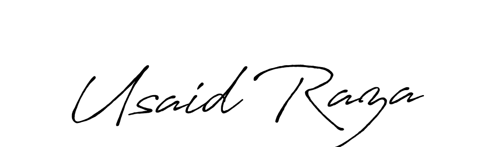 Also You can easily find your signature by using the search form. We will create Usaid Raza name handwritten signature images for you free of cost using Antro_Vectra_Bolder sign style. Usaid Raza signature style 7 images and pictures png