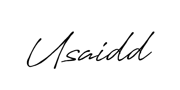 The best way (Antro_Vectra_Bolder) to make a short signature is to pick only two or three words in your name. The name Usaidd include a total of six letters. For converting this name. Usaidd signature style 7 images and pictures png