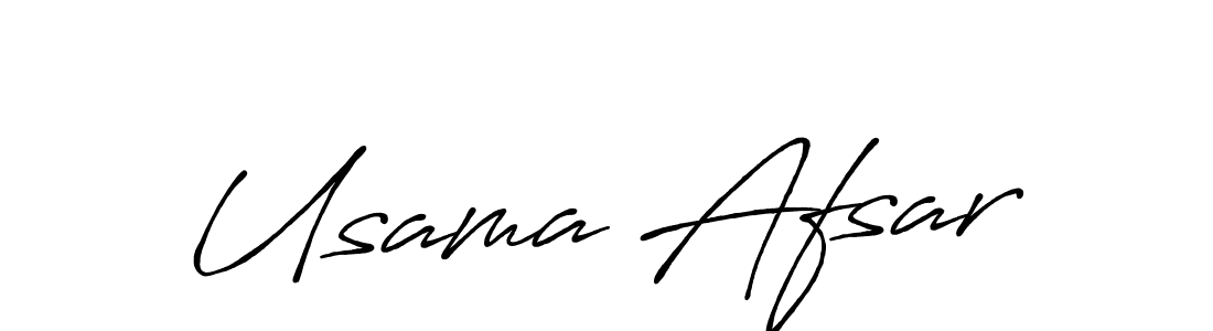 This is the best signature style for the Usama Afsar name. Also you like these signature font (Antro_Vectra_Bolder). Mix name signature. Usama Afsar signature style 7 images and pictures png