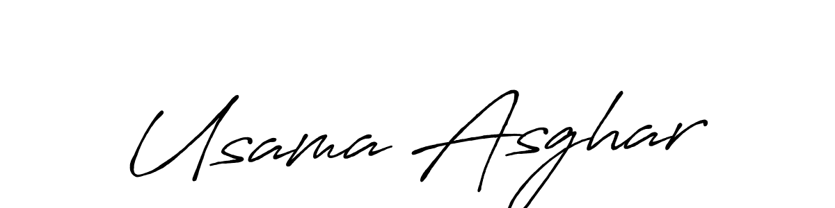 This is the best signature style for the Usama Asghar name. Also you like these signature font (Antro_Vectra_Bolder). Mix name signature. Usama Asghar signature style 7 images and pictures png
