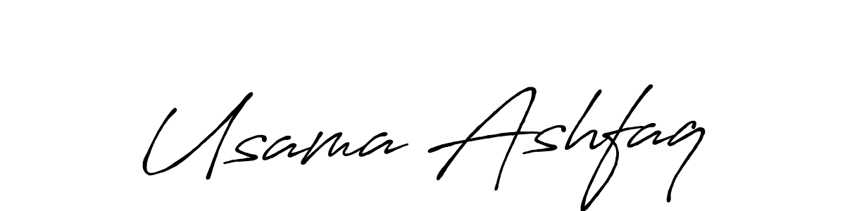 Also You can easily find your signature by using the search form. We will create Usama Ashfaq name handwritten signature images for you free of cost using Antro_Vectra_Bolder sign style. Usama Ashfaq signature style 7 images and pictures png
