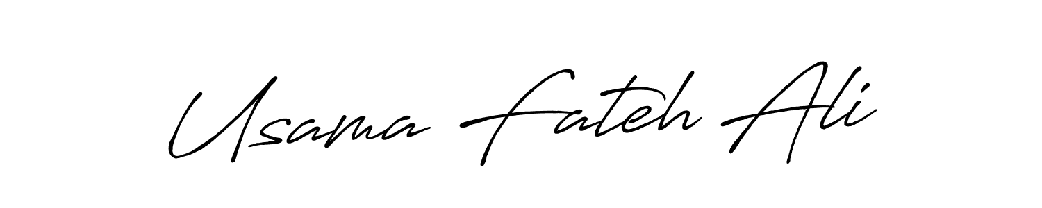 Make a beautiful signature design for name Usama Fateh Ali. Use this online signature maker to create a handwritten signature for free. Usama Fateh Ali signature style 7 images and pictures png