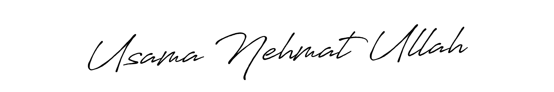 You can use this online signature creator to create a handwritten signature for the name Usama Nehmat Ullah. This is the best online autograph maker. Usama Nehmat Ullah signature style 7 images and pictures png