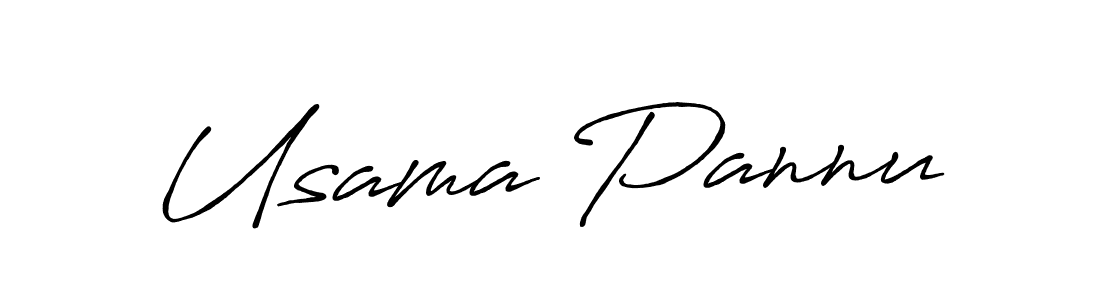 Design your own signature with our free online signature maker. With this signature software, you can create a handwritten (Antro_Vectra_Bolder) signature for name Usama Pannu. Usama Pannu signature style 7 images and pictures png