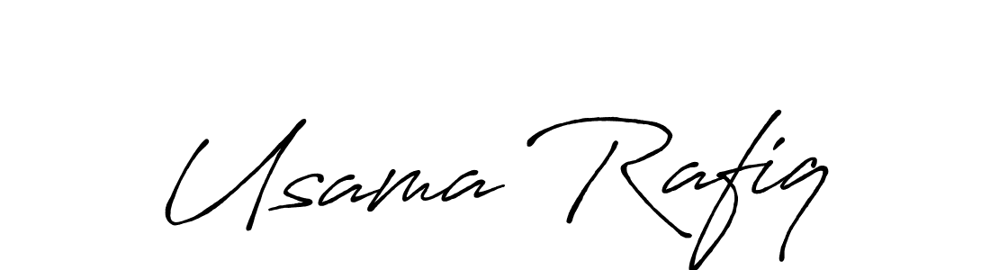 Also we have Usama Rafiq name is the best signature style. Create professional handwritten signature collection using Antro_Vectra_Bolder autograph style. Usama Rafiq signature style 7 images and pictures png