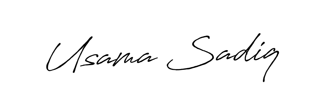 How to Draw Usama Sadiq signature style? Antro_Vectra_Bolder is a latest design signature styles for name Usama Sadiq. Usama Sadiq signature style 7 images and pictures png