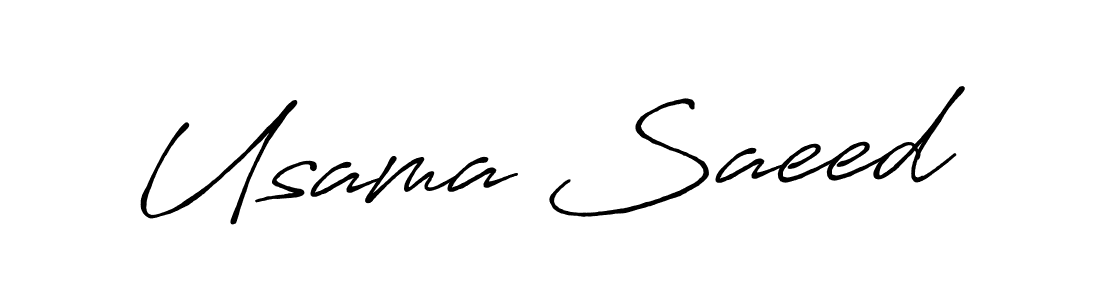 if you are searching for the best signature style for your name Usama Saeed. so please give up your signature search. here we have designed multiple signature styles  using Antro_Vectra_Bolder. Usama Saeed signature style 7 images and pictures png