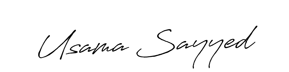 Also You can easily find your signature by using the search form. We will create Usama Sayyed name handwritten signature images for you free of cost using Antro_Vectra_Bolder sign style. Usama Sayyed signature style 7 images and pictures png
