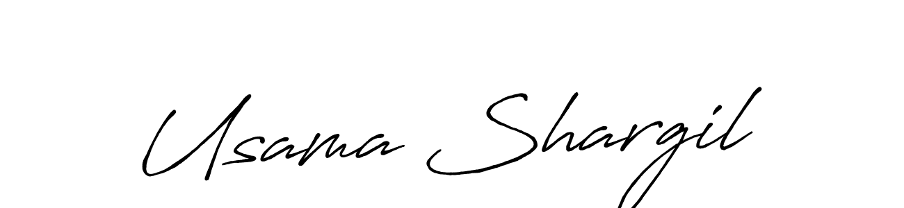 Design your own signature with our free online signature maker. With this signature software, you can create a handwritten (Antro_Vectra_Bolder) signature for name Usama Shargil. Usama Shargil signature style 7 images and pictures png