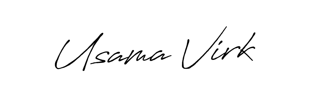 Also You can easily find your signature by using the search form. We will create Usama Virk name handwritten signature images for you free of cost using Antro_Vectra_Bolder sign style. Usama Virk signature style 7 images and pictures png