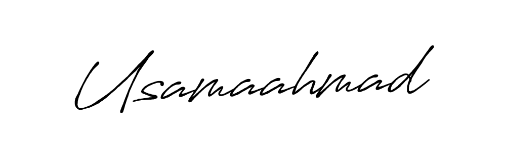 How to make Usamaahmad name signature. Use Antro_Vectra_Bolder style for creating short signs online. This is the latest handwritten sign. Usamaahmad signature style 7 images and pictures png