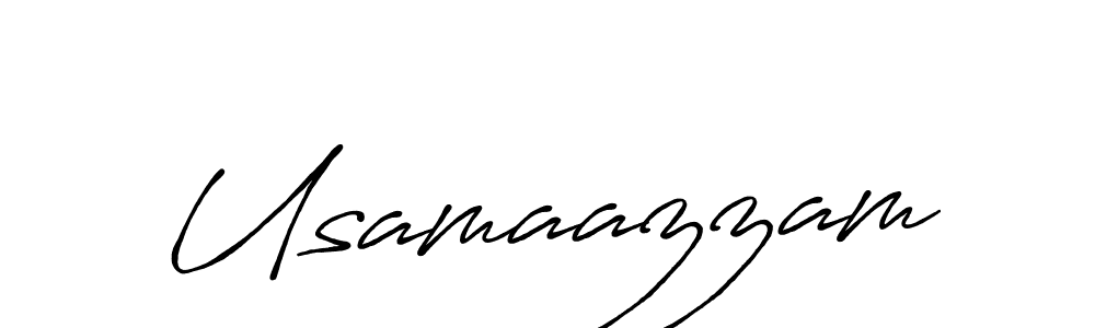 Create a beautiful signature design for name Usamaazzam. With this signature (Antro_Vectra_Bolder) fonts, you can make a handwritten signature for free. Usamaazzam signature style 7 images and pictures png