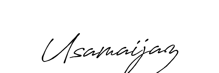The best way (Antro_Vectra_Bolder) to make a short signature is to pick only two or three words in your name. The name Usamaijaz include a total of six letters. For converting this name. Usamaijaz signature style 7 images and pictures png