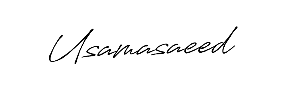 How to make Usamasaeed signature? Antro_Vectra_Bolder is a professional autograph style. Create handwritten signature for Usamasaeed name. Usamasaeed signature style 7 images and pictures png