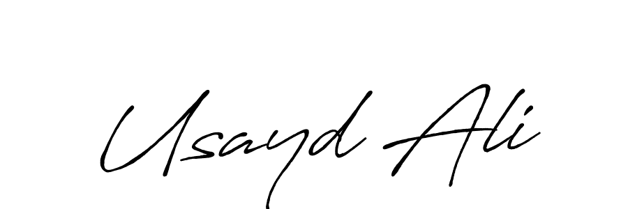 The best way (Antro_Vectra_Bolder) to make a short signature is to pick only two or three words in your name. The name Usayd Ali include a total of six letters. For converting this name. Usayd Ali signature style 7 images and pictures png