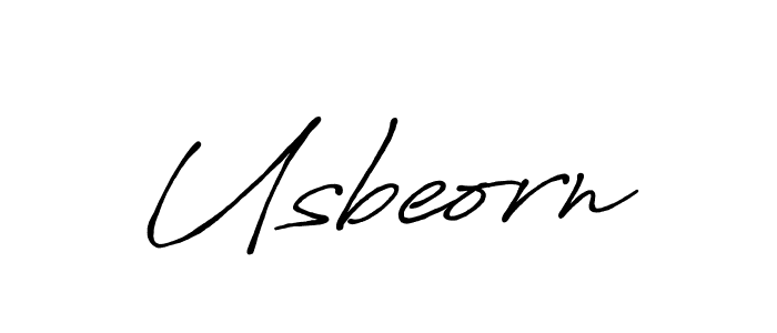 Make a beautiful signature design for name Usbeorn. With this signature (Antro_Vectra_Bolder) style, you can create a handwritten signature for free. Usbeorn signature style 7 images and pictures png