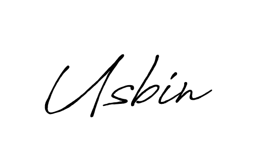Also we have Usbin name is the best signature style. Create professional handwritten signature collection using Antro_Vectra_Bolder autograph style. Usbin signature style 7 images and pictures png