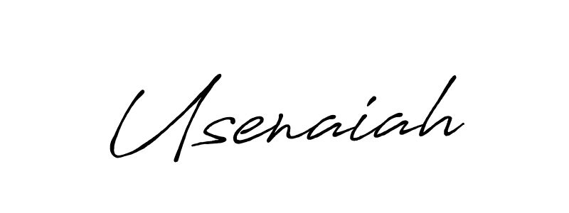 Design your own signature with our free online signature maker. With this signature software, you can create a handwritten (Antro_Vectra_Bolder) signature for name Usenaiah. Usenaiah signature style 7 images and pictures png