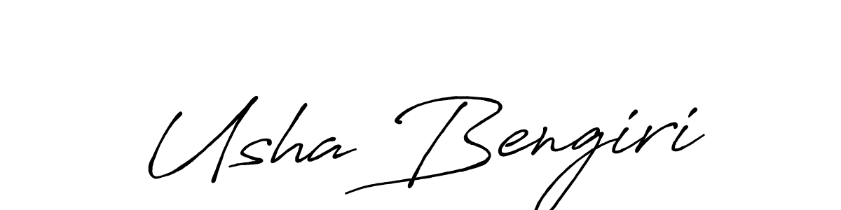 Make a beautiful signature design for name Usha Bengiri. Use this online signature maker to create a handwritten signature for free. Usha Bengiri signature style 7 images and pictures png