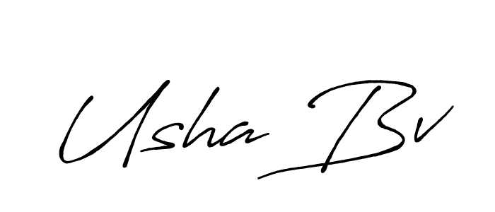 It looks lik you need a new signature style for name Usha Bv. Design unique handwritten (Antro_Vectra_Bolder) signature with our free signature maker in just a few clicks. Usha Bv signature style 7 images and pictures png
