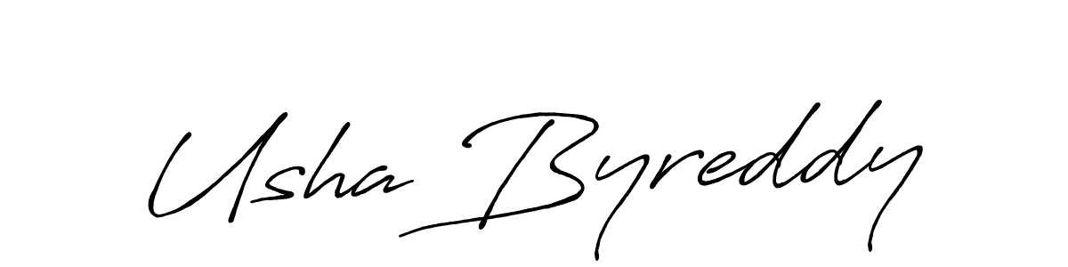 Once you've used our free online signature maker to create your best signature Antro_Vectra_Bolder style, it's time to enjoy all of the benefits that Usha Byreddy name signing documents. Usha Byreddy signature style 7 images and pictures png