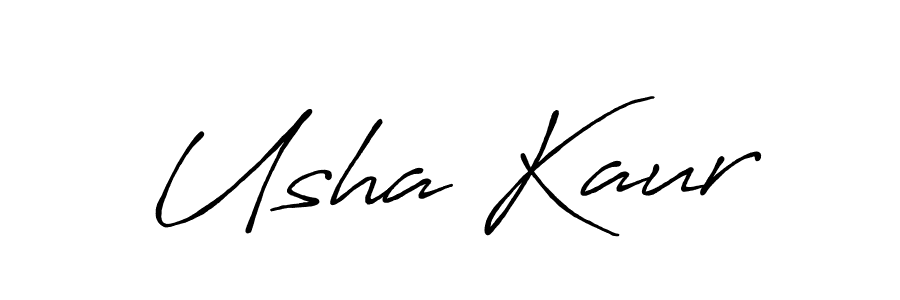 It looks lik you need a new signature style for name Usha Kaur. Design unique handwritten (Antro_Vectra_Bolder) signature with our free signature maker in just a few clicks. Usha Kaur signature style 7 images and pictures png