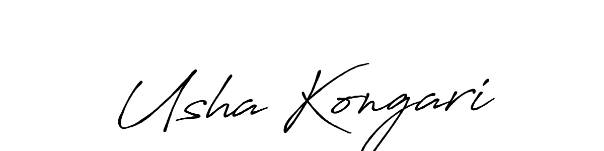 Once you've used our free online signature maker to create your best signature Antro_Vectra_Bolder style, it's time to enjoy all of the benefits that Usha Kongari name signing documents. Usha Kongari signature style 7 images and pictures png