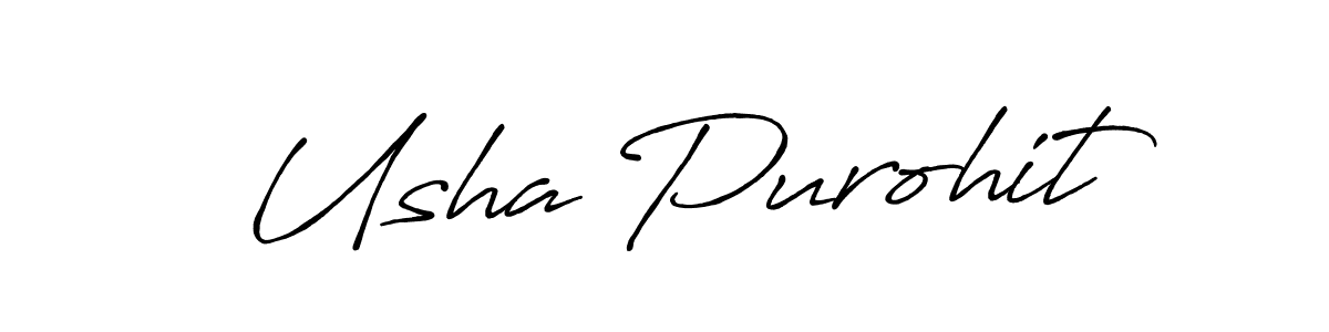 Make a short Usha Purohit signature style. Manage your documents anywhere anytime using Antro_Vectra_Bolder. Create and add eSignatures, submit forms, share and send files easily. Usha Purohit signature style 7 images and pictures png