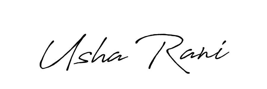How to make Usha Rani signature? Antro_Vectra_Bolder is a professional autograph style. Create handwritten signature for Usha Rani name. Usha Rani signature style 7 images and pictures png