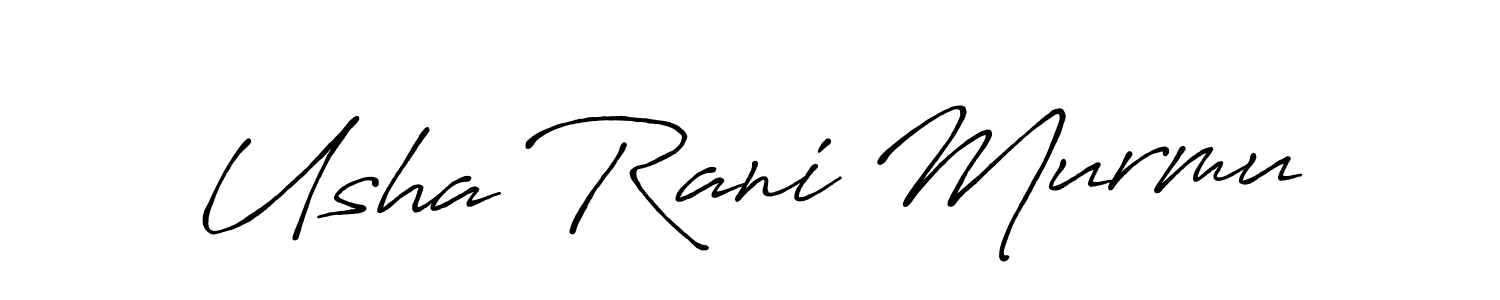 Also You can easily find your signature by using the search form. We will create Usha Rani Murmu name handwritten signature images for you free of cost using Antro_Vectra_Bolder sign style. Usha Rani Murmu signature style 7 images and pictures png