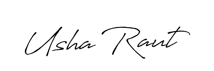 Make a short Usha Raut signature style. Manage your documents anywhere anytime using Antro_Vectra_Bolder. Create and add eSignatures, submit forms, share and send files easily. Usha Raut signature style 7 images and pictures png