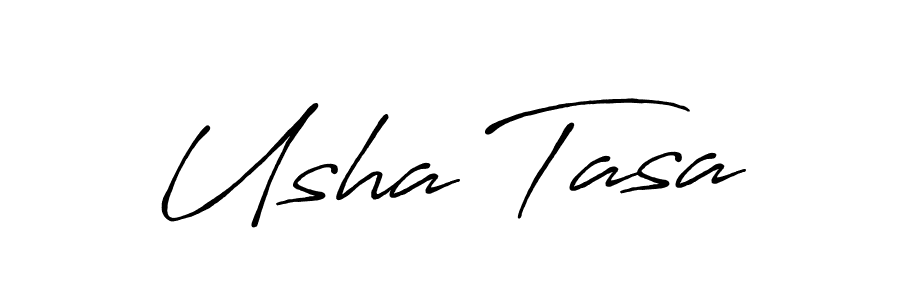 Usha Tasa stylish signature style. Best Handwritten Sign (Antro_Vectra_Bolder) for my name. Handwritten Signature Collection Ideas for my name Usha Tasa. Usha Tasa signature style 7 images and pictures png