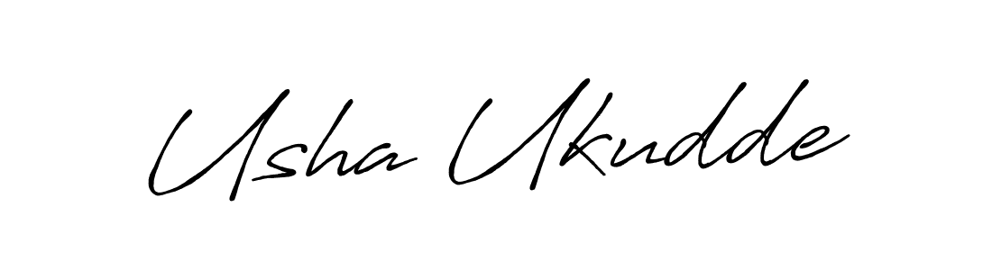 Design your own signature with our free online signature maker. With this signature software, you can create a handwritten (Antro_Vectra_Bolder) signature for name Usha Ukudde. Usha Ukudde signature style 7 images and pictures png